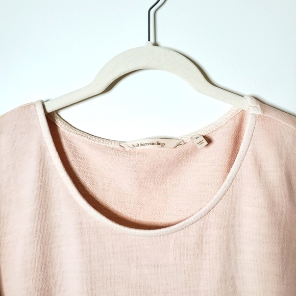 Soft Surroundings Lagenlook Knit Tunic Layered Pocket Top - Picture 2 of 13